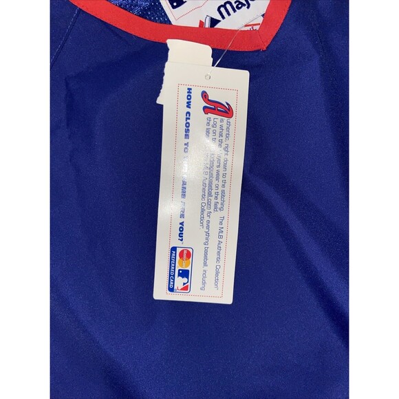 TEXAS RANGERS MLB Majestic Pullover Windbreaker Pockets Embroidered Logo Sz 2XL - Picture 5 of 16